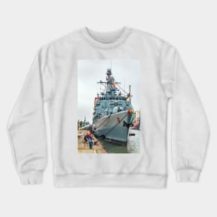 German Navy Frigate 'Karlsruhe' - Bremerhaven Crewneck Sweatshirt